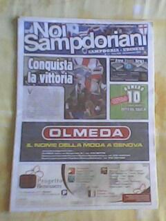 Программа с матча чемпионата Италии Сампдория - Удинезе 2010
