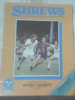 Программа с матча Shrewsbury Town F.C.- Derby County сентябрь 1981 год