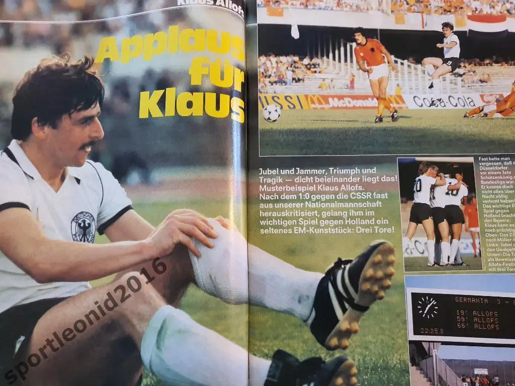Kicker Fussball Magazine. 1980Итоговый выпуск ЧЕ-80 4