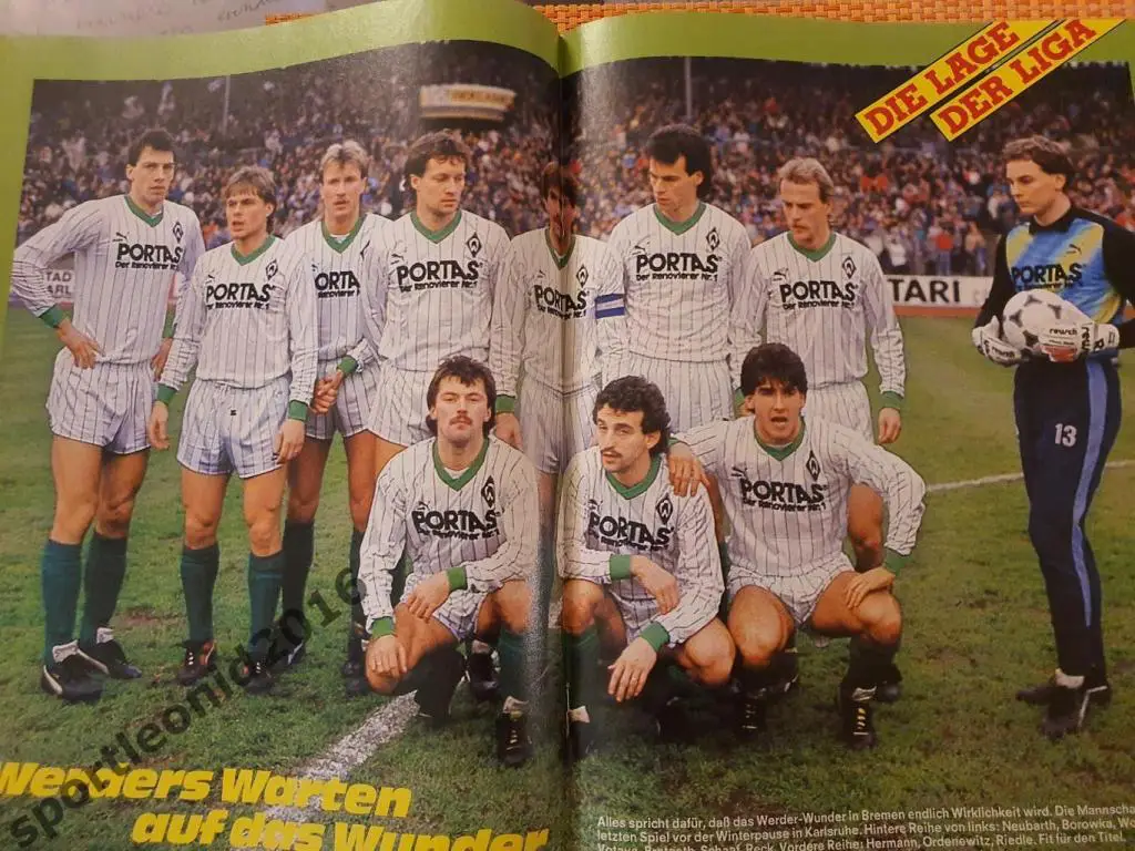 Kicker Fussball Magazine. 1988