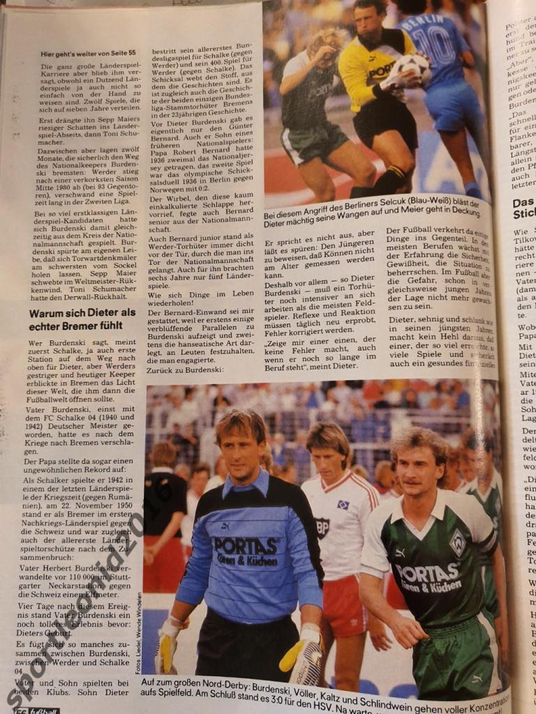 Kicker Fussball Magazine. 1986 5
