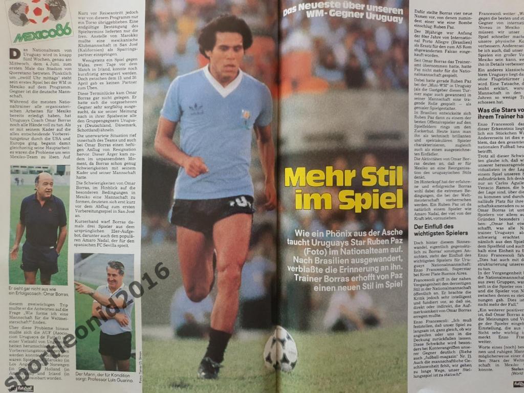 Kicker Fussball Magazine. 5/1986 . 6