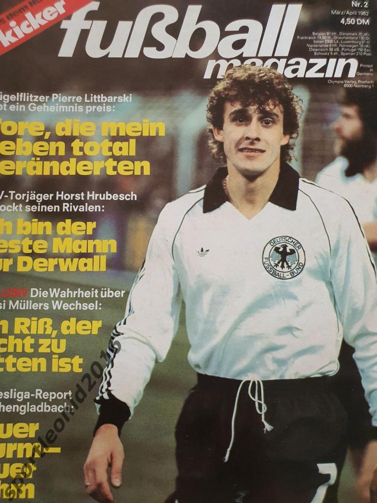 Kicker Fussball Magazine. 2/1982
