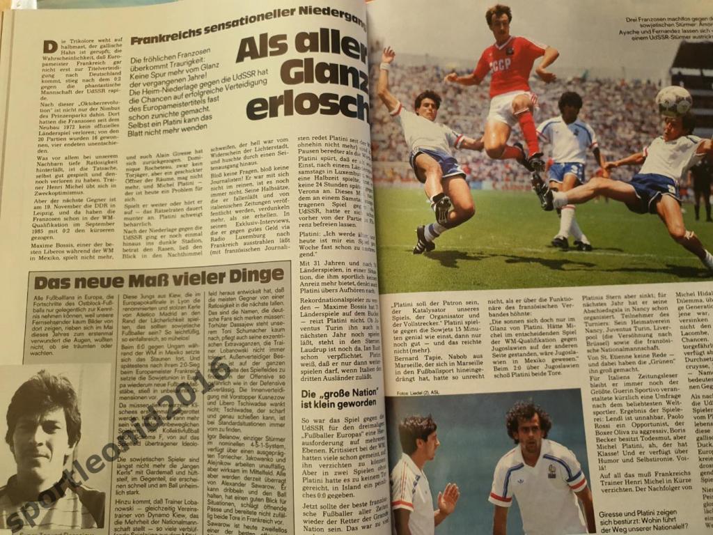 Kicker Fussball Magazine. 11/1986 3