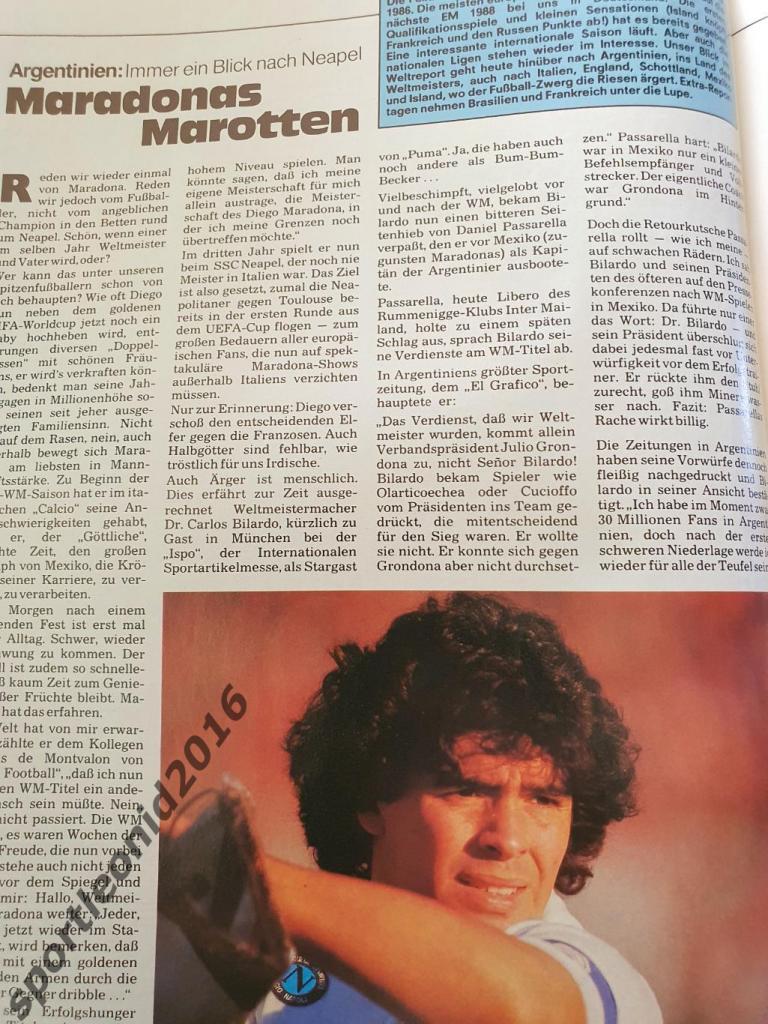 Kicker Fussball Magazine. 11/1986 5