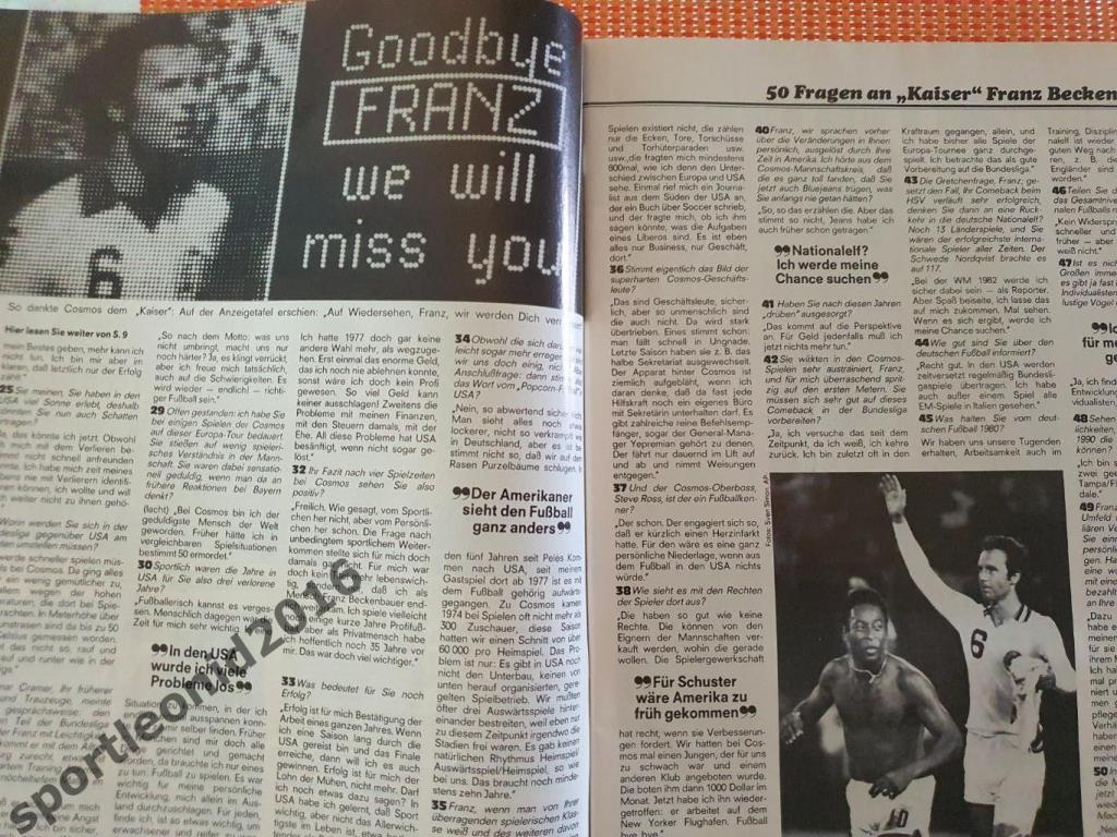 Kicker Fussball Magazine. 6/1980 2