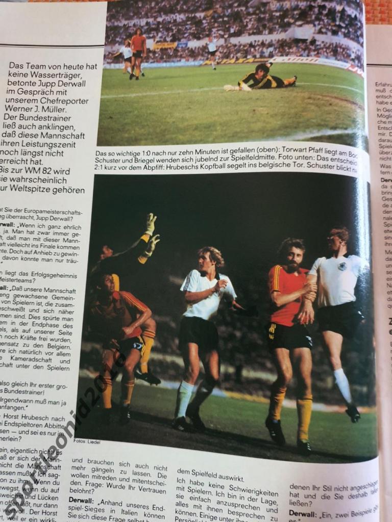 Kicker Fussball Magazine. 1980.Итоговый выпуск ЧЕ-80 2