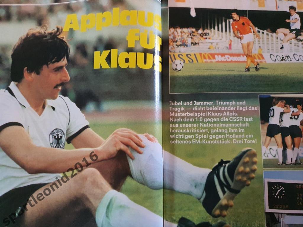 Kicker Fussball Magazine. 1980.Итоговый выпуск ЧЕ-80 3