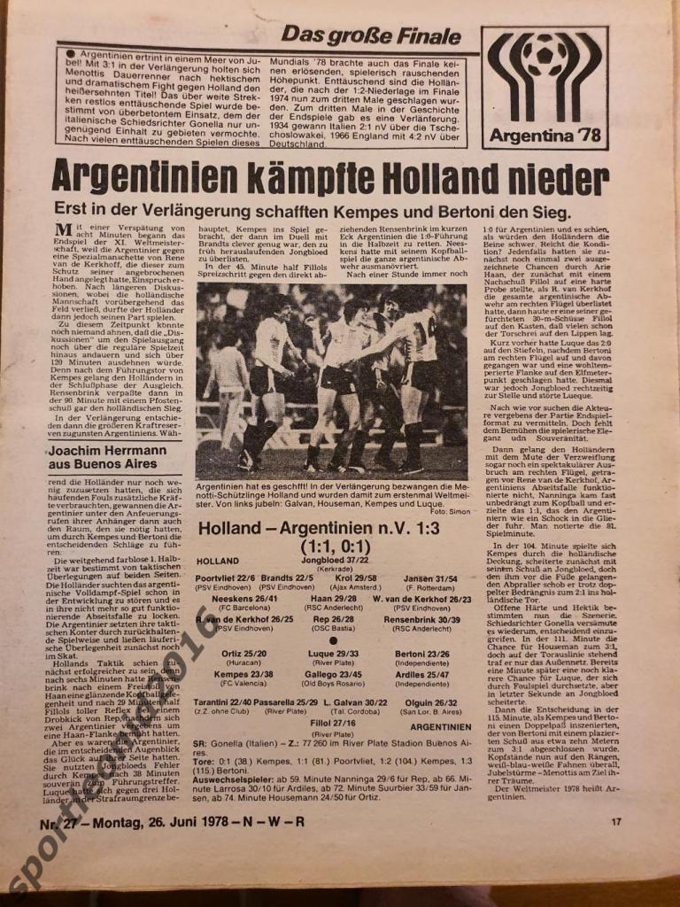 Fussball Woche-27/1978 2