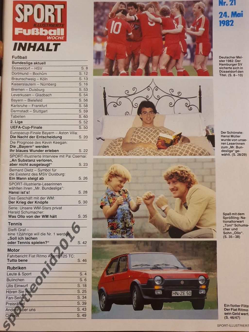 Sport Illusrierte Fussball Woche-21/1982 2
