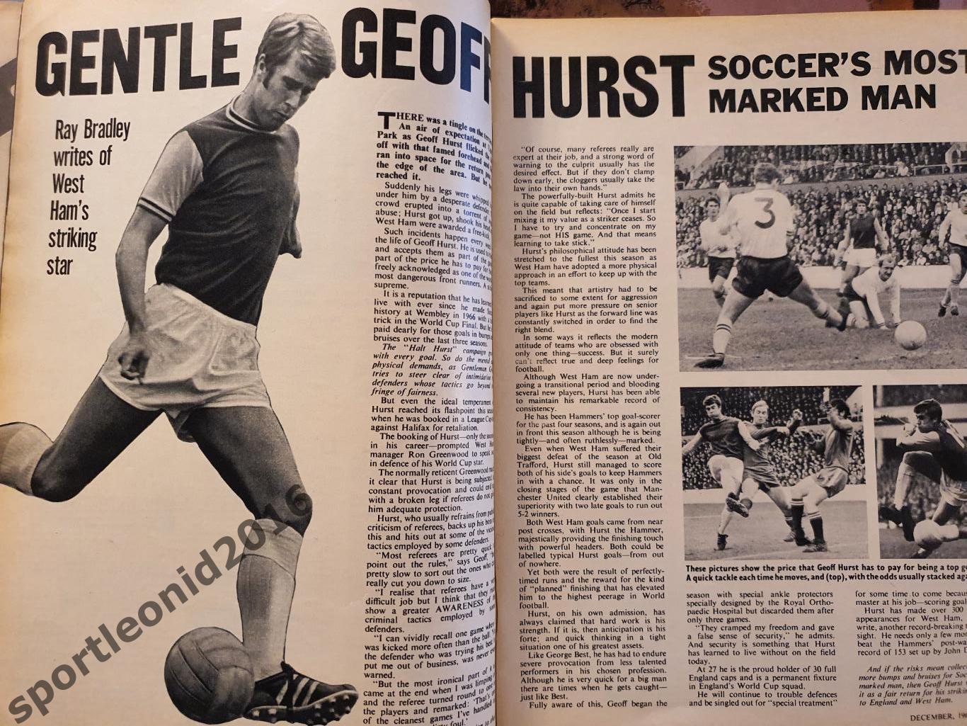Football Monthly Charles Buchans's 1969 4 выпуска. 7