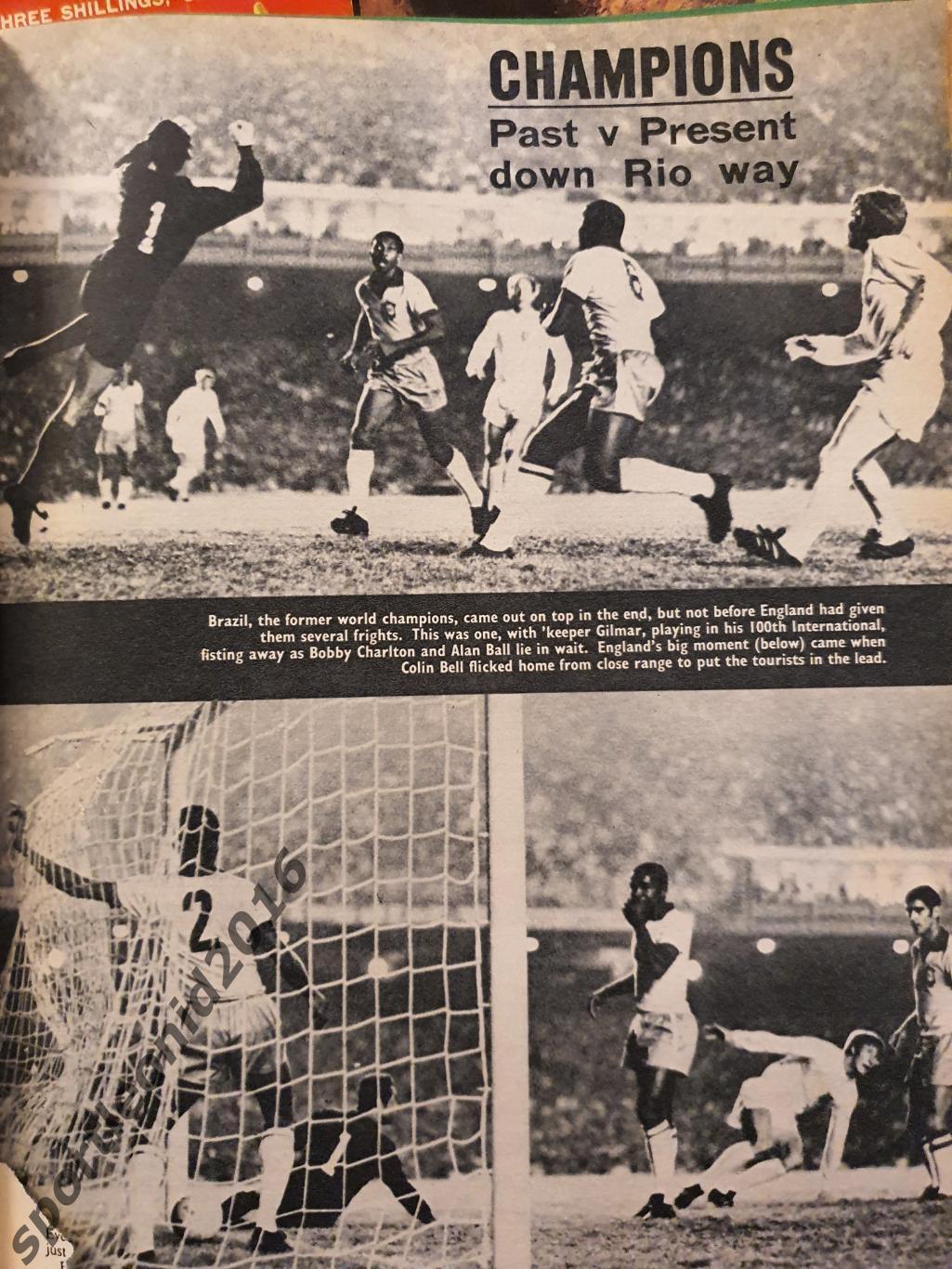 Football Monthly Charles Buchans's 1969 4 выпуска.3 5