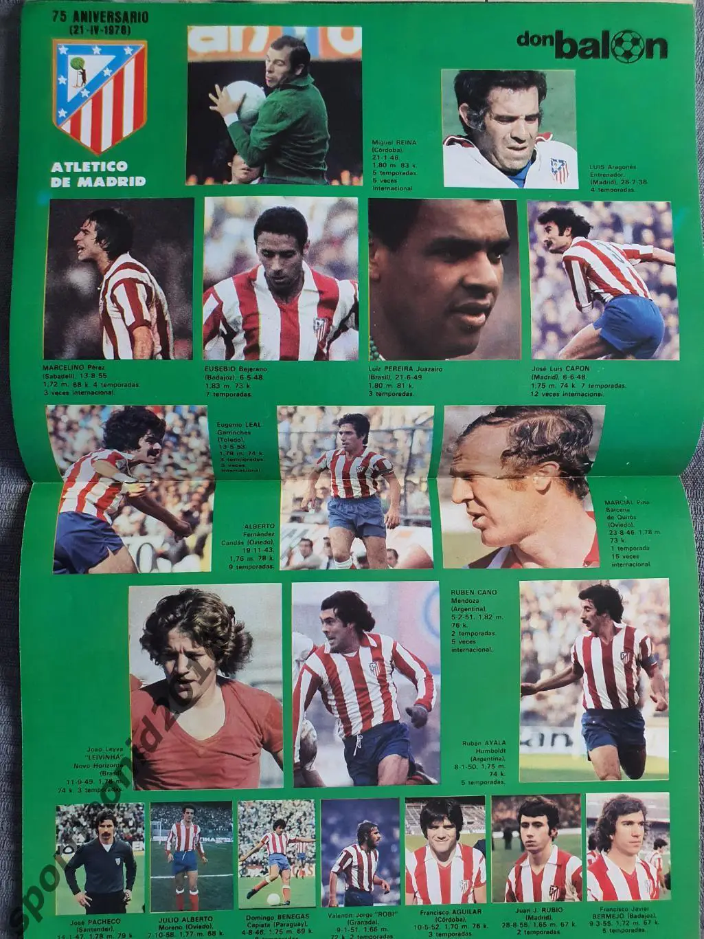 DON BALON 1978. Атлетик Бильбао представлениие. Редкий выпуск. 7