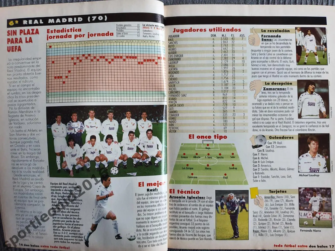 DON BALON La Liga-95/96 Представление всех клубов . Постеры и отдельные фото . 4