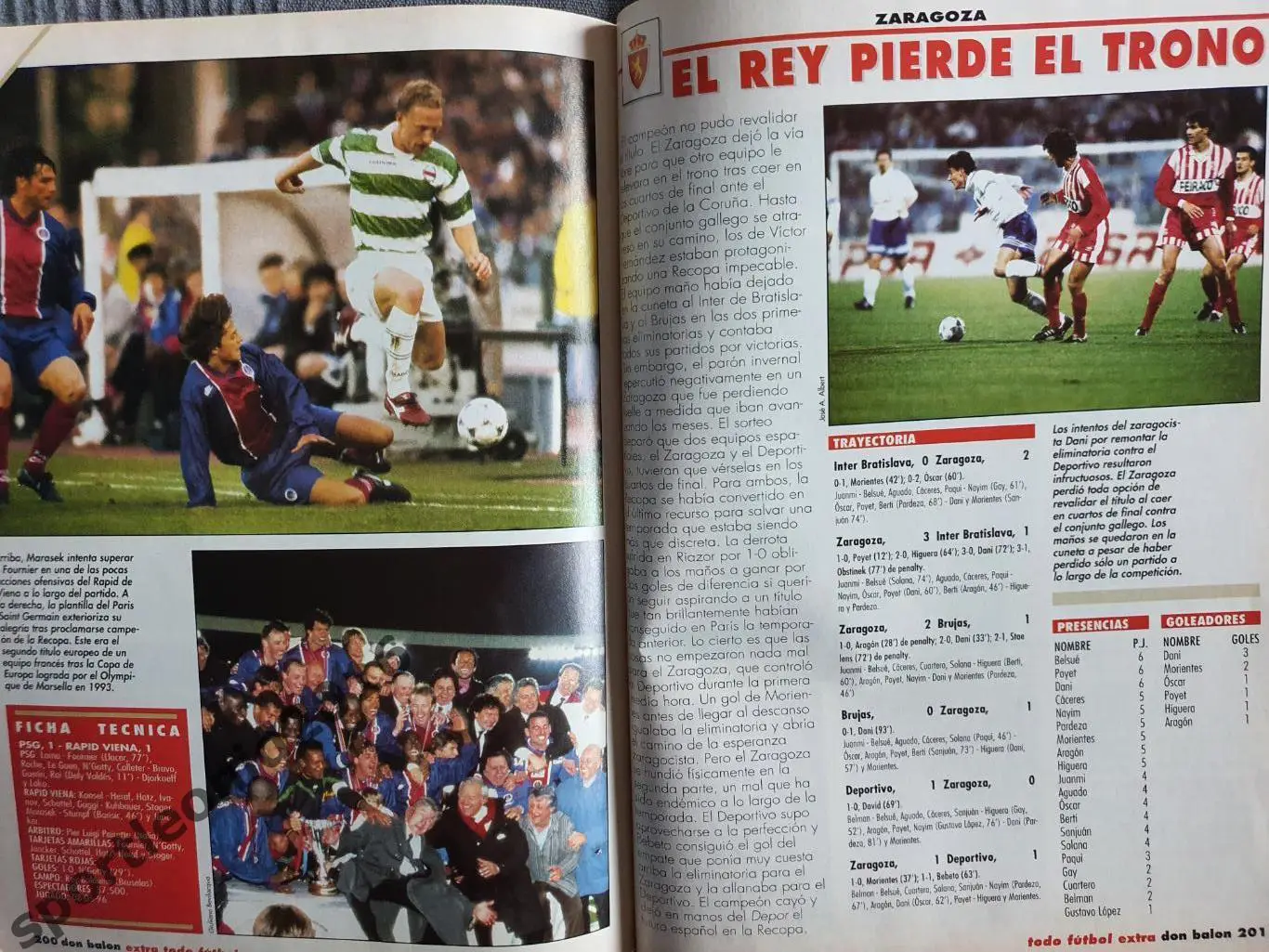 DON BALON La Liga-95/96 Представление всех клубов . Постеры и отдельные фото .2 5