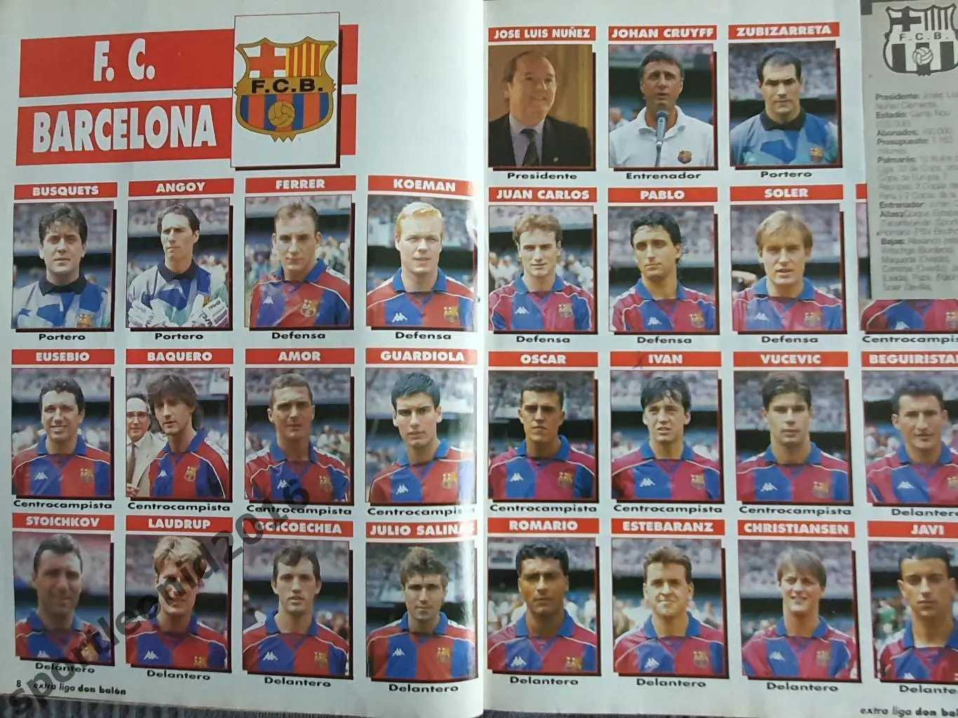 DON BALON La Liga-93/94 Представление всех клубов . Постеры и отдельные фото . 2