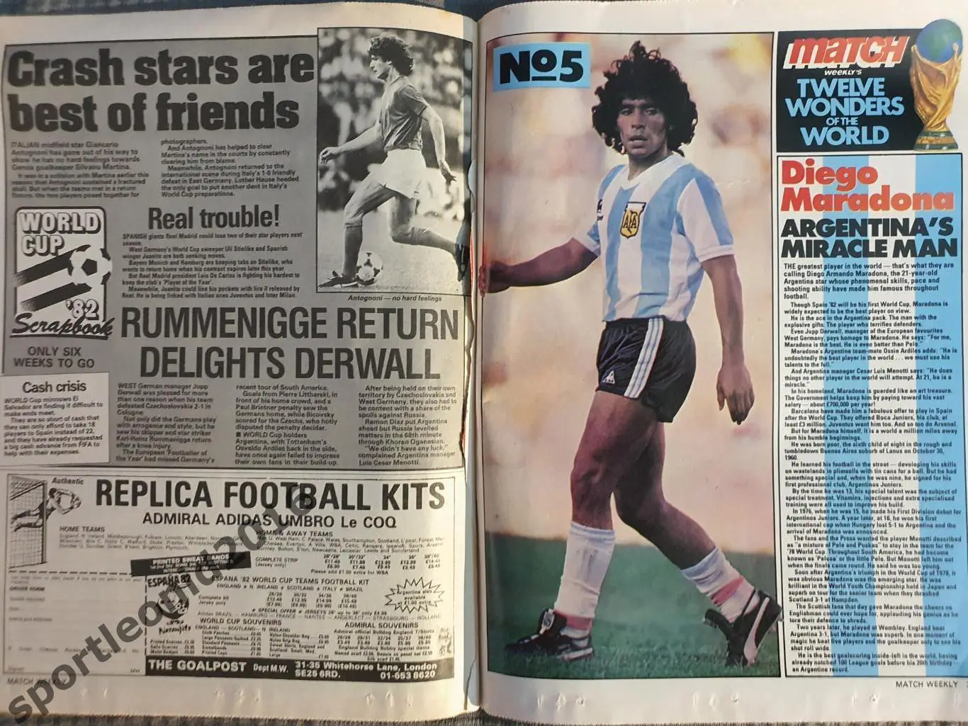 MATCH- 1981/82. 20 журналов .ЧМ-82.1 6