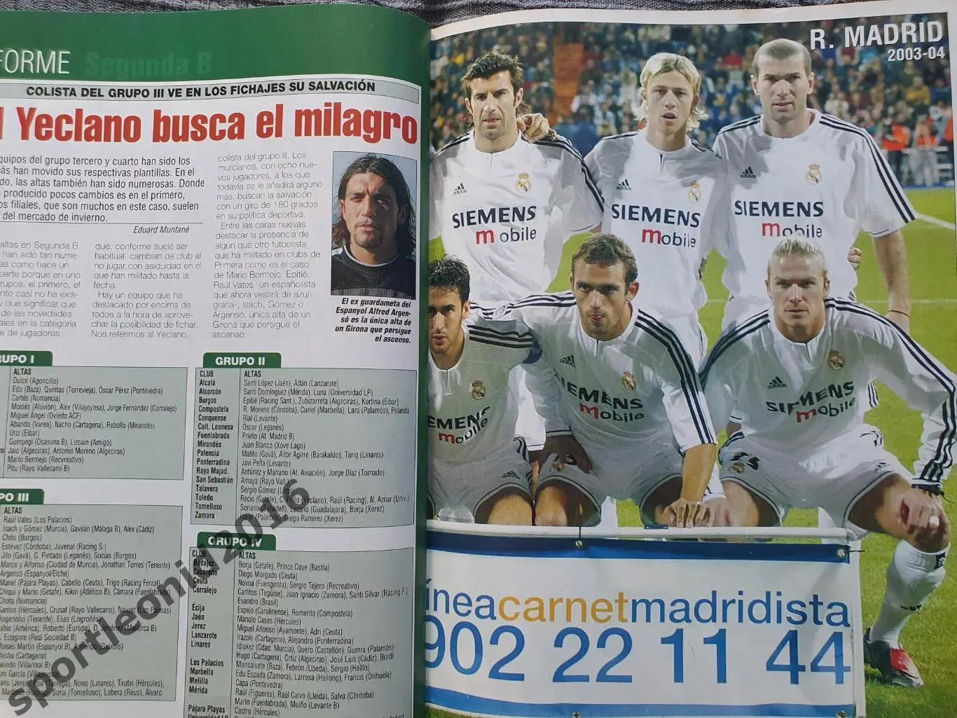 ДОН БАЛОН 2004 .Редкий.Постер Реал М.