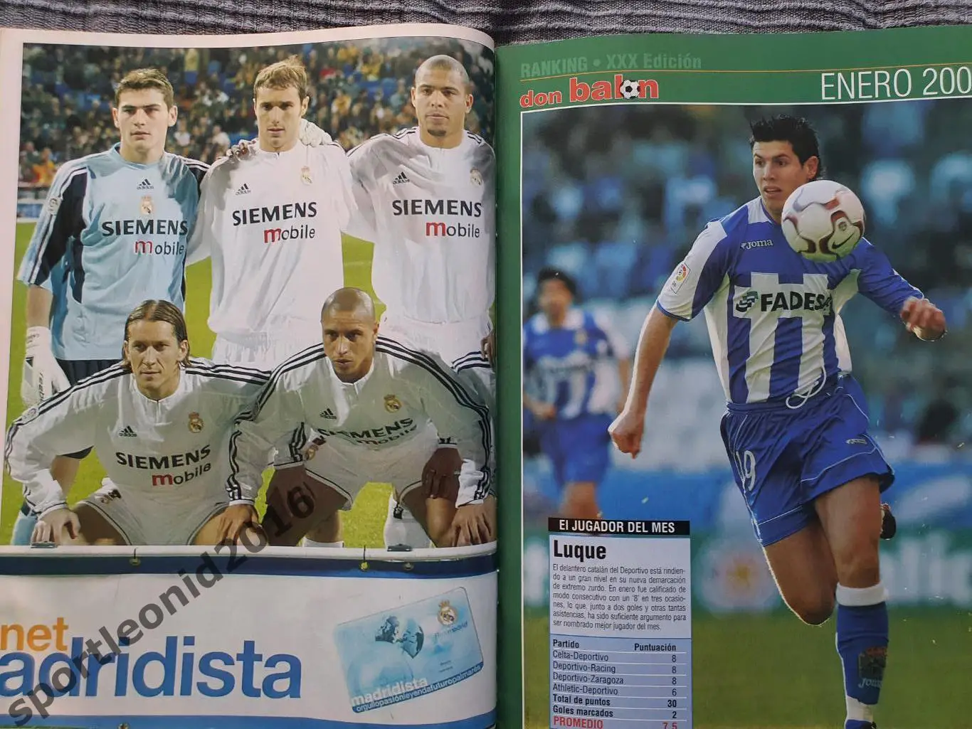 ДОН БАЛОН 2004 .Редкий.Постер Реал М. 1