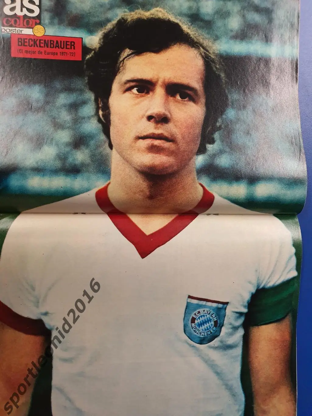 AS COLOR 1973. Раритет.Постер Бекенбауэр.