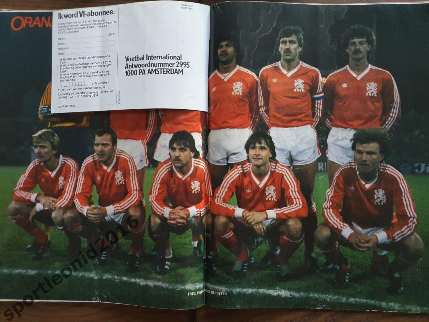 Voetbal International 1984 ЧЕ-84 15 ТОП ВЫПУСКОВ.2 1