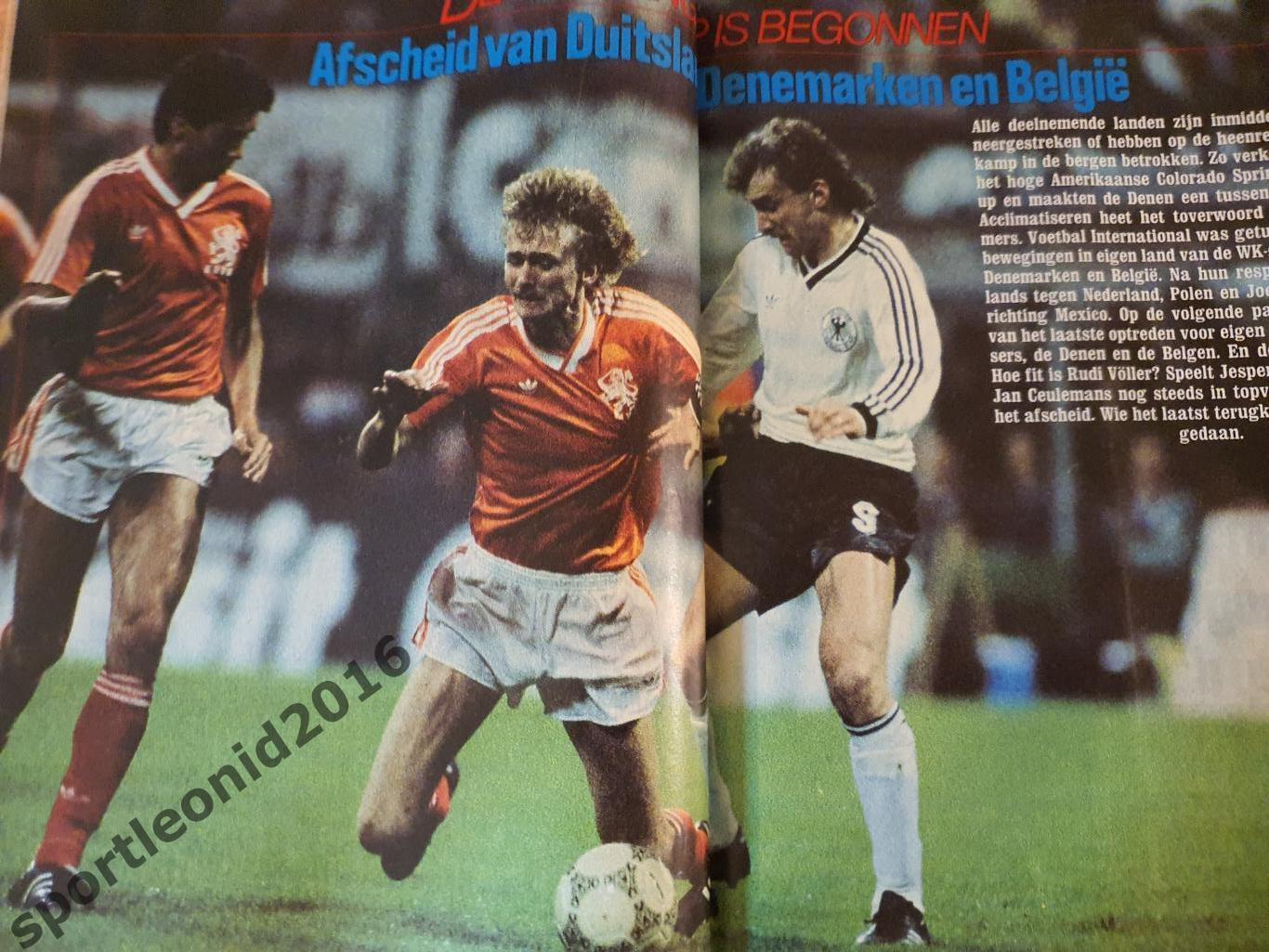 Voetbal International 1986.14 топ выпусков.В том числе итоговые к ЧМ-86.2 4