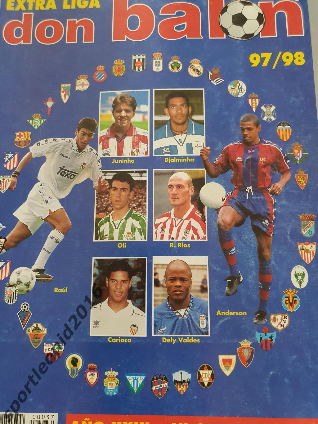DON BALON EXTRA La Liga-97/98 Представление всех клубов . Постеры. 1