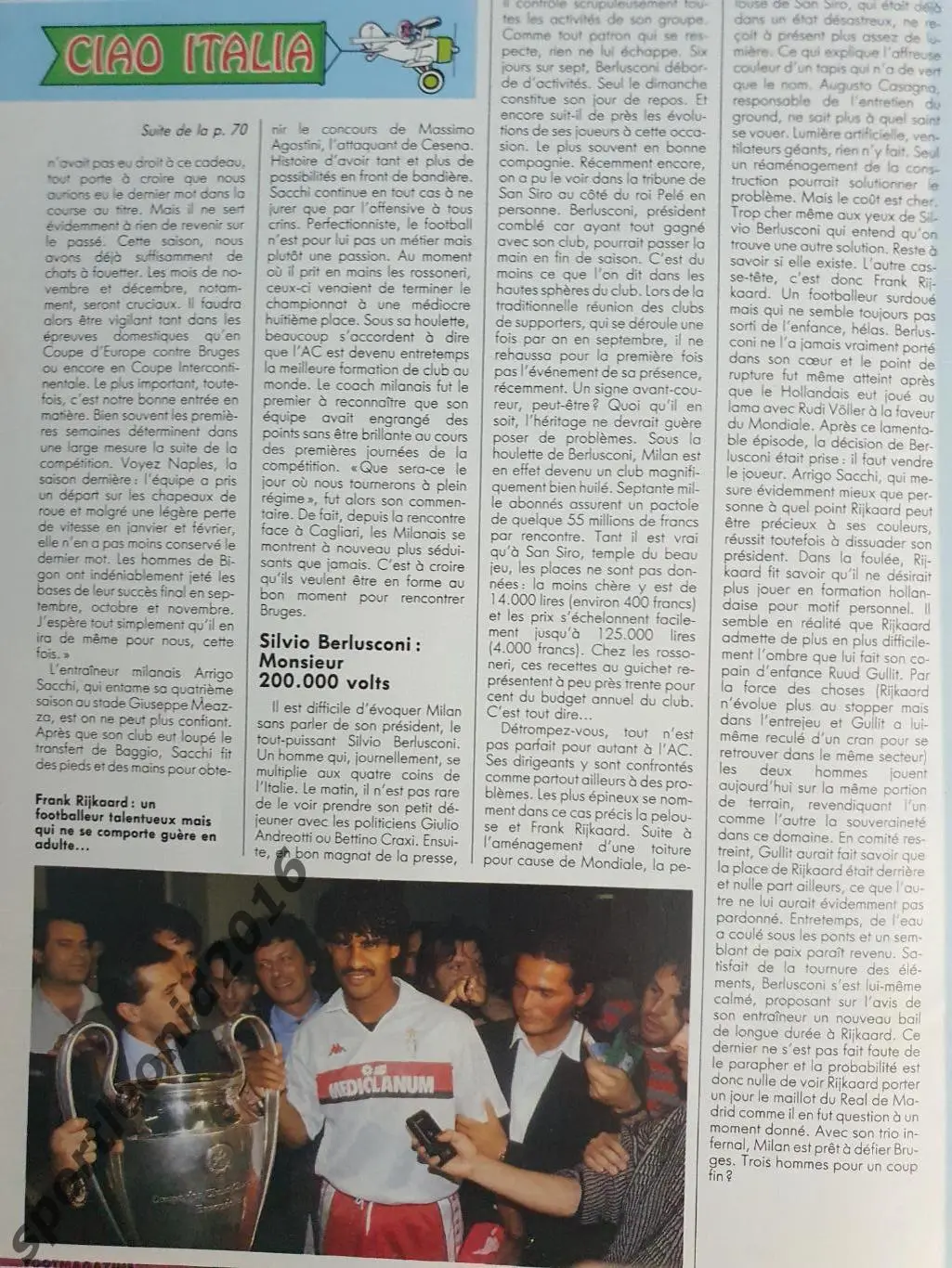 3 ТОП ВЫПУСКА БЕЛЬГИЙСКОГО FOOT 1989/90 .2 6