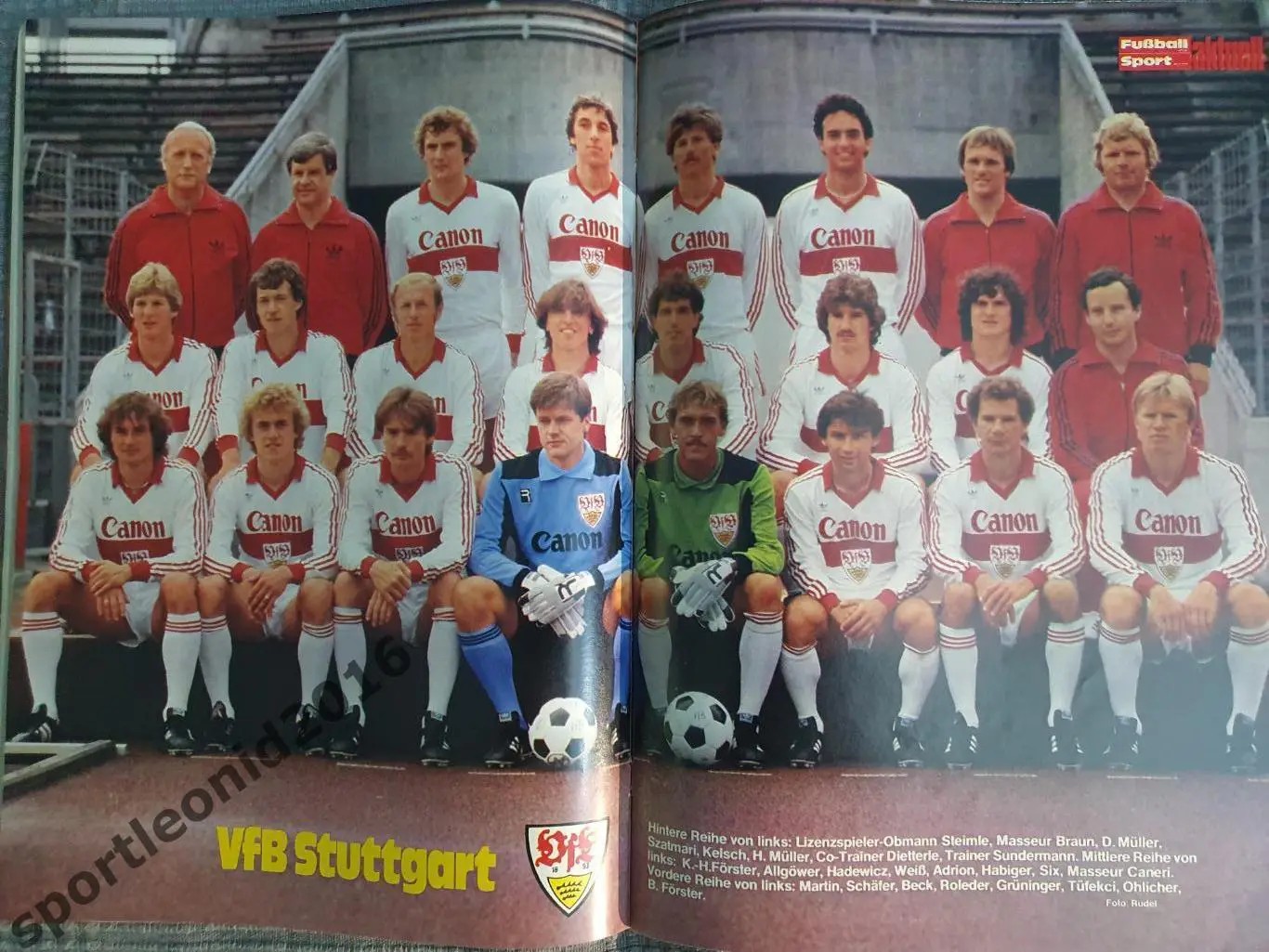 Fussball Woche Sonderheft-81/82 .1 3