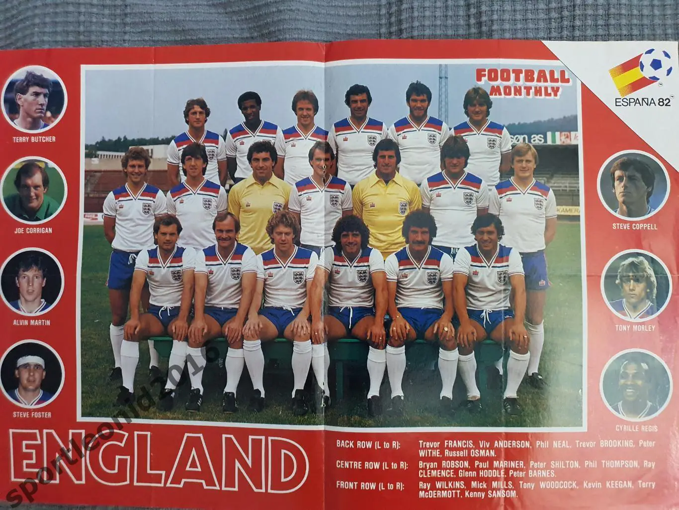 СУПЕР ПОСТЕР АНГЛИЯ-1982
