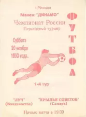КРЫЛЬЯ СОВЕТОВ Куйбышев/Самара - ЛУЧ Владивосток 20.11.1993 - Переходной турнир
