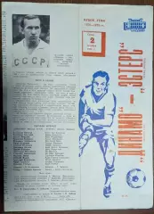 ДИНАМО Москва – ЭСТЕРС Векше/Швеция 02.10.1974 КУБОК УЕФА