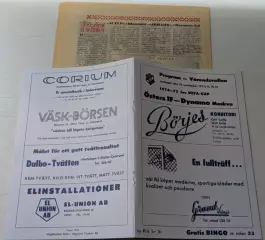 ЭСТЕР Вэкшё/Швеция - ДИНАМО Москва/СССР 18.09.1977 Кубок УЕФА - РЕПРИНТ