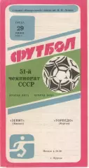 ТОРПЕДО Курган - ЗЕНИТ Ижевск 29.06.1989