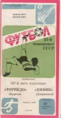 ТОРПЕДО Курган - ХИМИК Дзержинск 27.09.1988