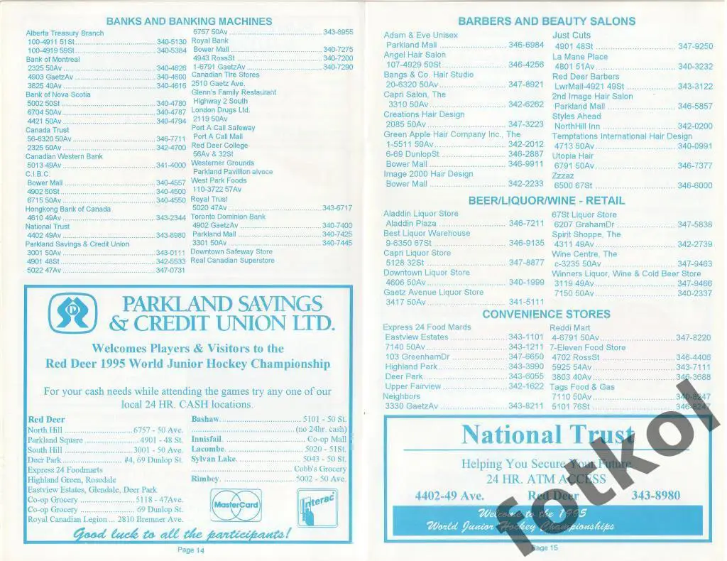 ЧЕМПИОНАТ МИРА ЮНИОРЫ КАНАДА 26.12.1994 - 04.01.1995 1