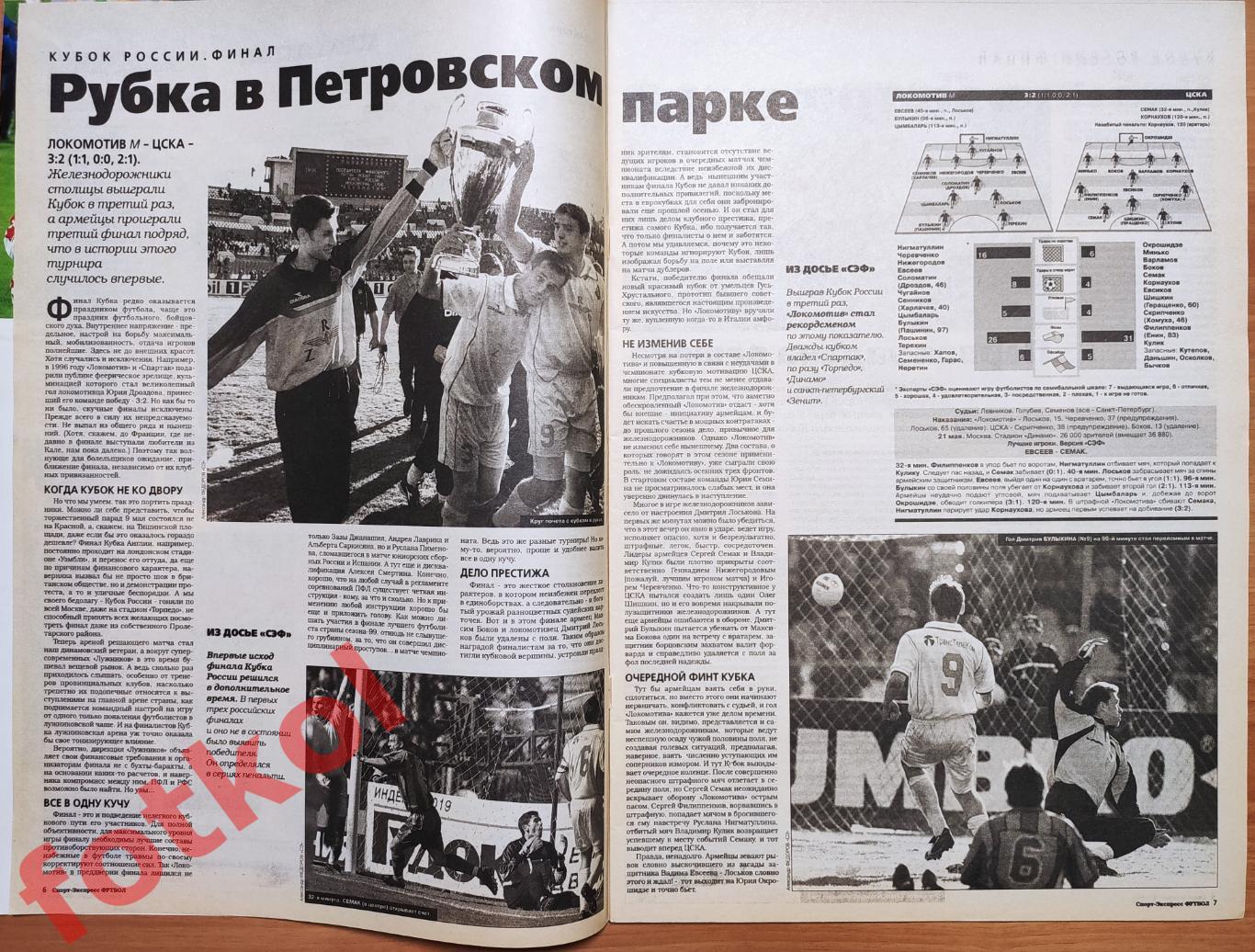 Спорт-Экспресс ФУТБОЛ № 20 (60) 2000 год 2