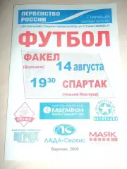 Факел Воронеж-Спартак Нижний Новгород 2006