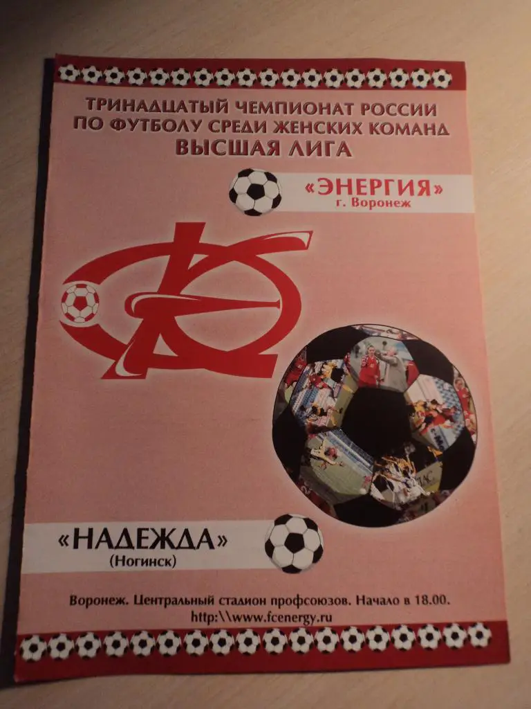 Энергия Воронеж-Надежда Ногинск 28.06.2004первый этап