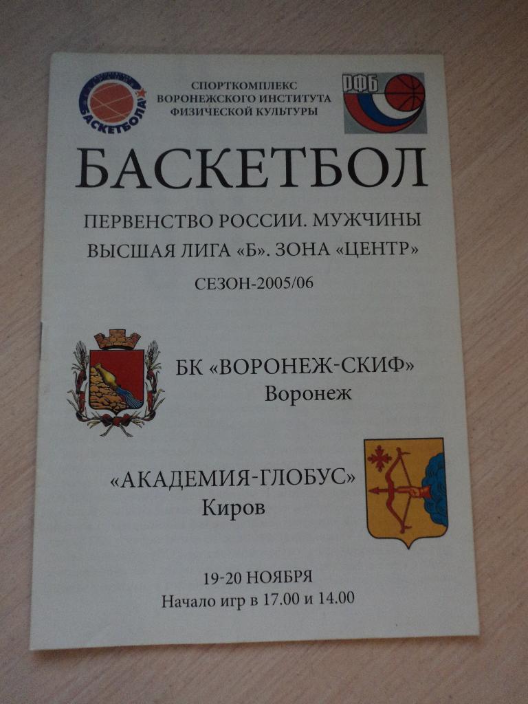Воронеж-СКИФ-Академия-Глобус Киров 19-20.11.2005