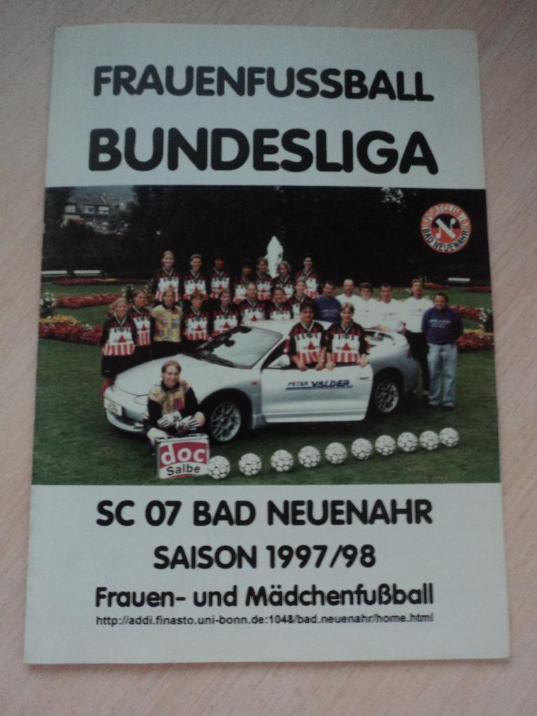 SC 07 Bad Neuenahr-FC Rumeln 1997/1998 женский футбол бундеслига