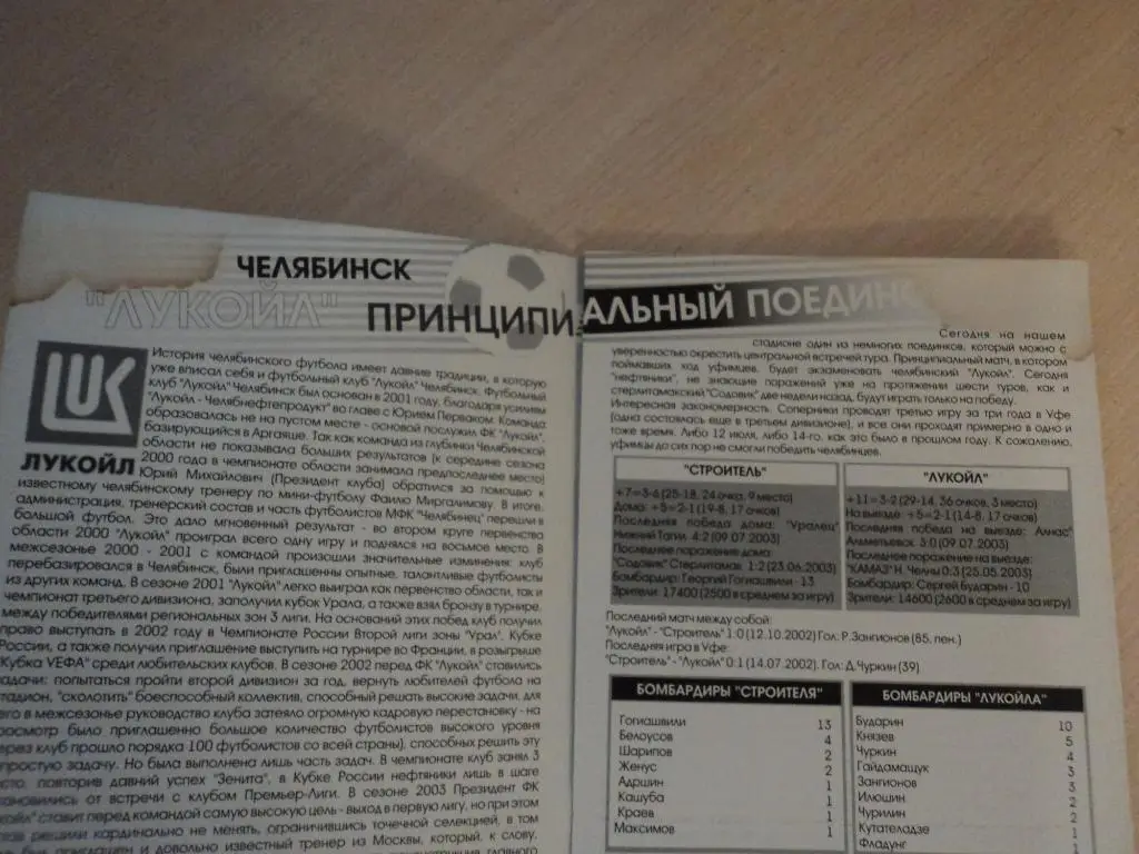 Строитель Уфа-Лукойл Челябинск 2003 1