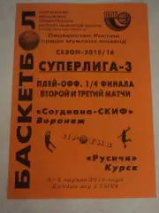 Согдиана-СКИФ Воронеж-Русичи Курск 04-05.04.2016