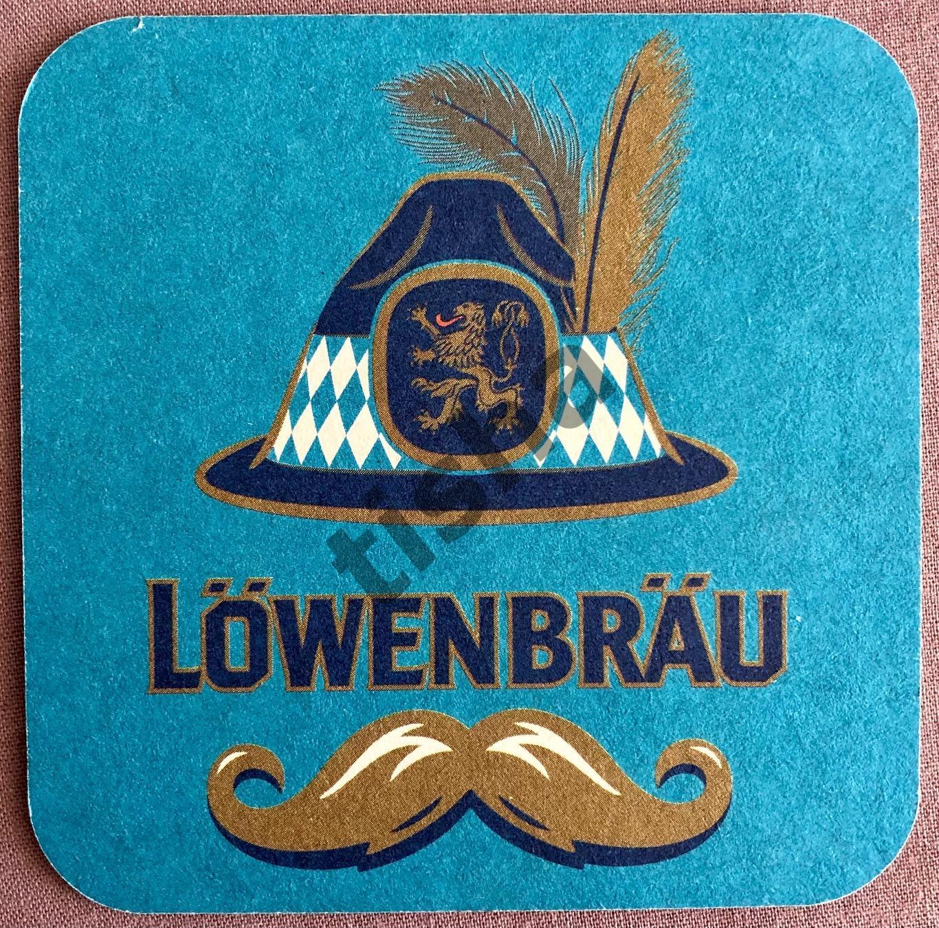 Бирдекель (пивная подставка) LOWENBRAU (Германия)