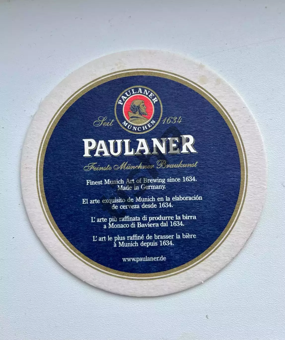 Бирдекель (пивная подставка) PAULANER (Германия) 1
