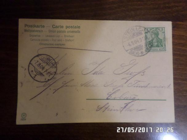 почтовая открытка Германия 1904 г 1