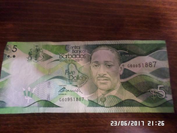 5 долларов Барбадос