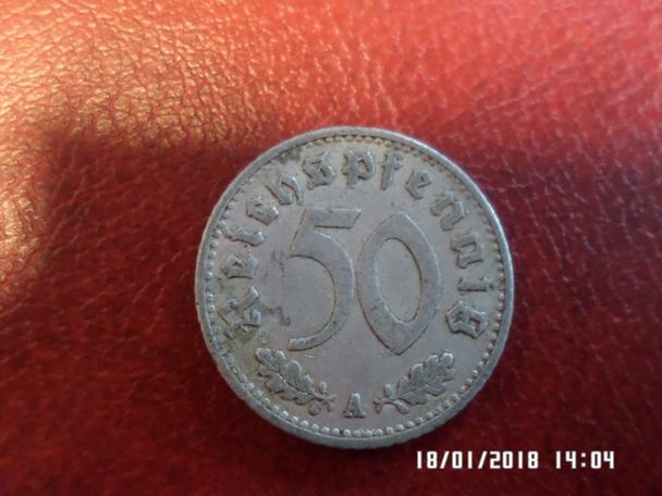 монета 50 пфенингов Германия 1935 г