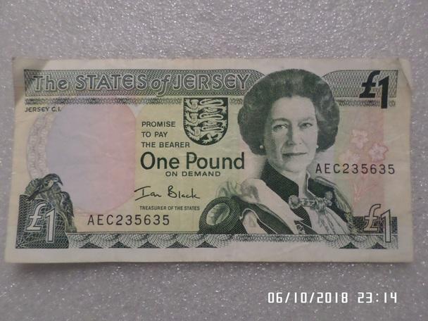 1 фунт Джерси Великобритания