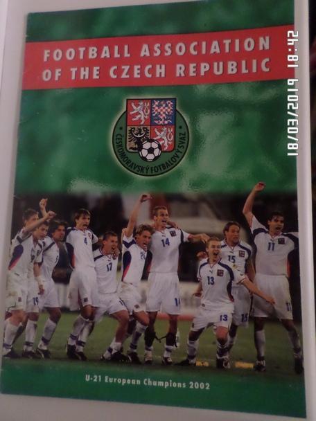 Буклет сборная Чехия 2002 г